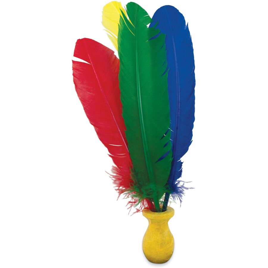 Image of Pacon® Quill Feathers, 12"L, 24/PK, Blue/Red/Green/Yellow