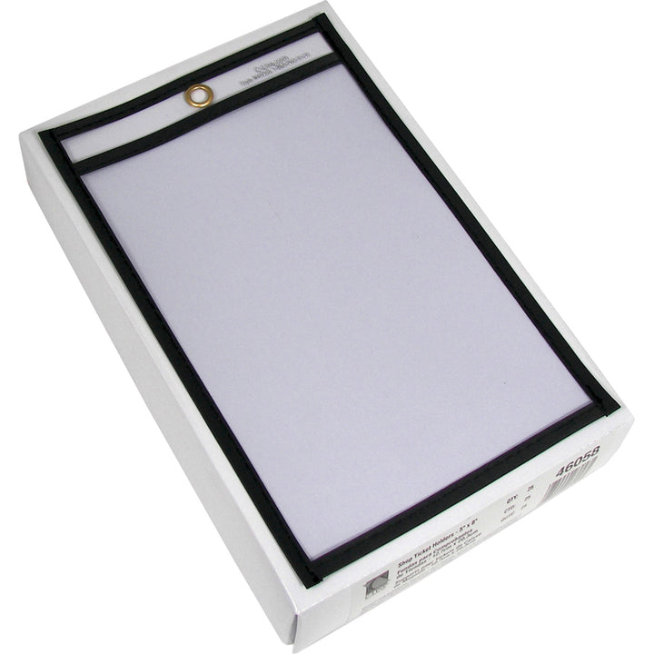 Image of C-Line® Shop Ticket Holders, Stitched, Both Sides Clear, 25 Sheets, 5 X 8, 25/box