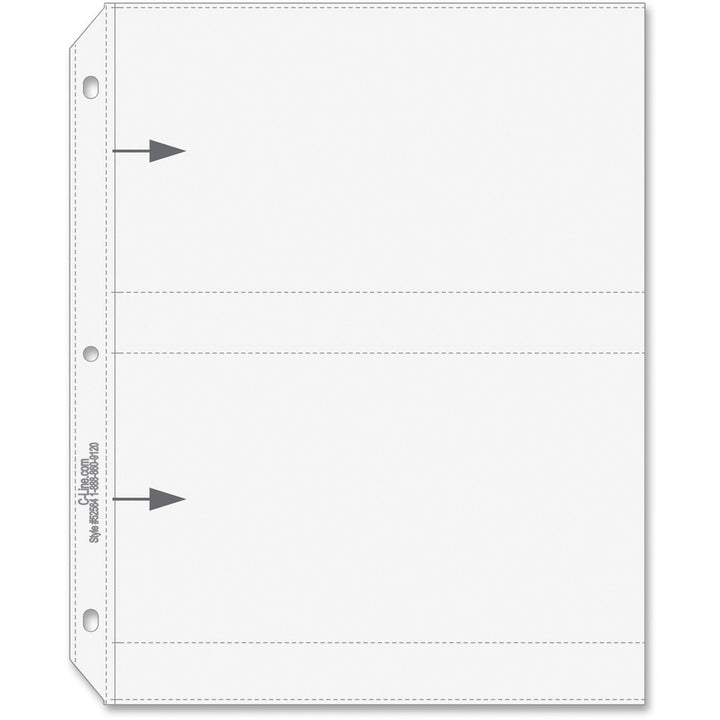 Image of C-Line® Photo Holders, Side Load, Holds 4 Photos, 4"x6", 50/BX, CL