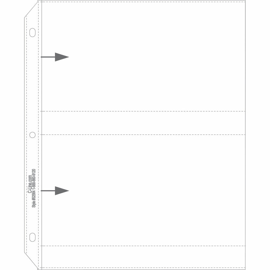 Image of C-Line® Photo Holders, Side Load, Holds 4 Photos, 4"x6", 50/BX, CL