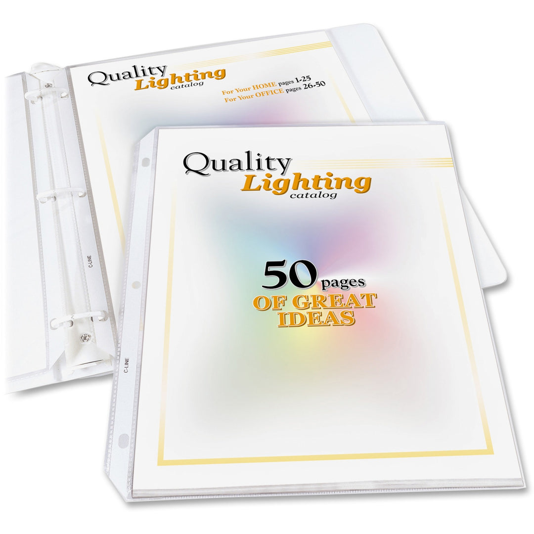 Image of C-Line® High Capacity Polypropylene Sheet Protectors, Clear, 50", 11 x 8.5, 25/BX