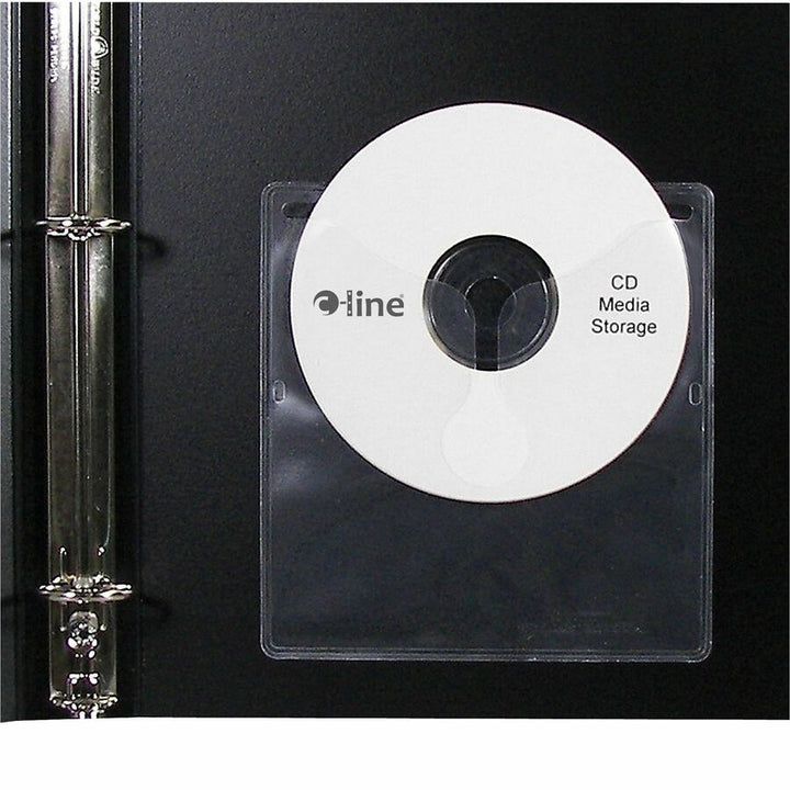 Image of C-Line® Self-Adhesive CD Holder, 1 Disc Capacity, Clear, 10/Pack