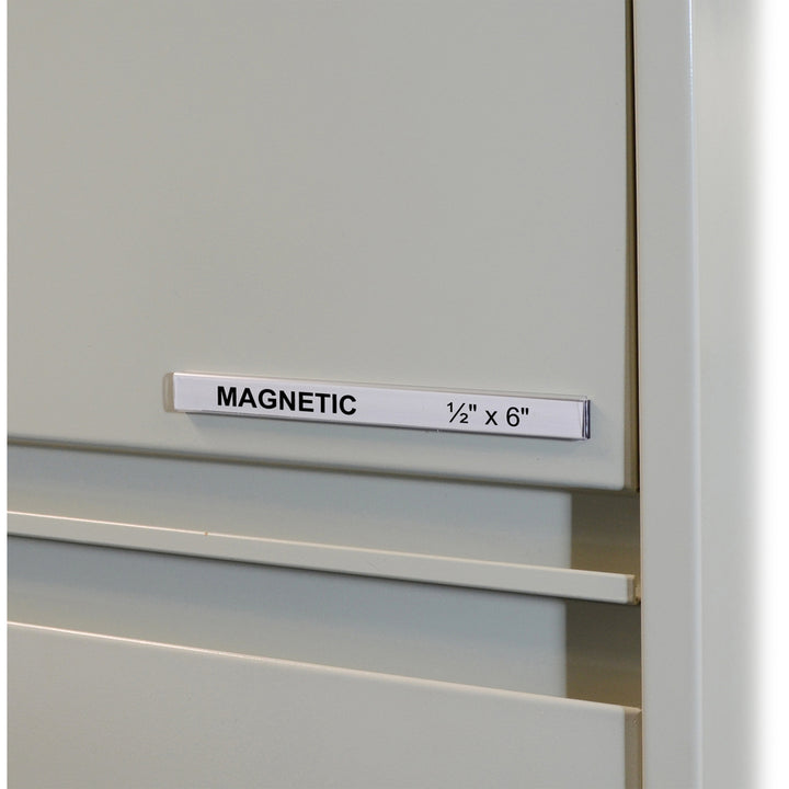 Image of C-Line® HOL-DEX Magnetic Shelf/Bin Label Holders, Side Load, 0.5 x 6, Clear, 10/Box