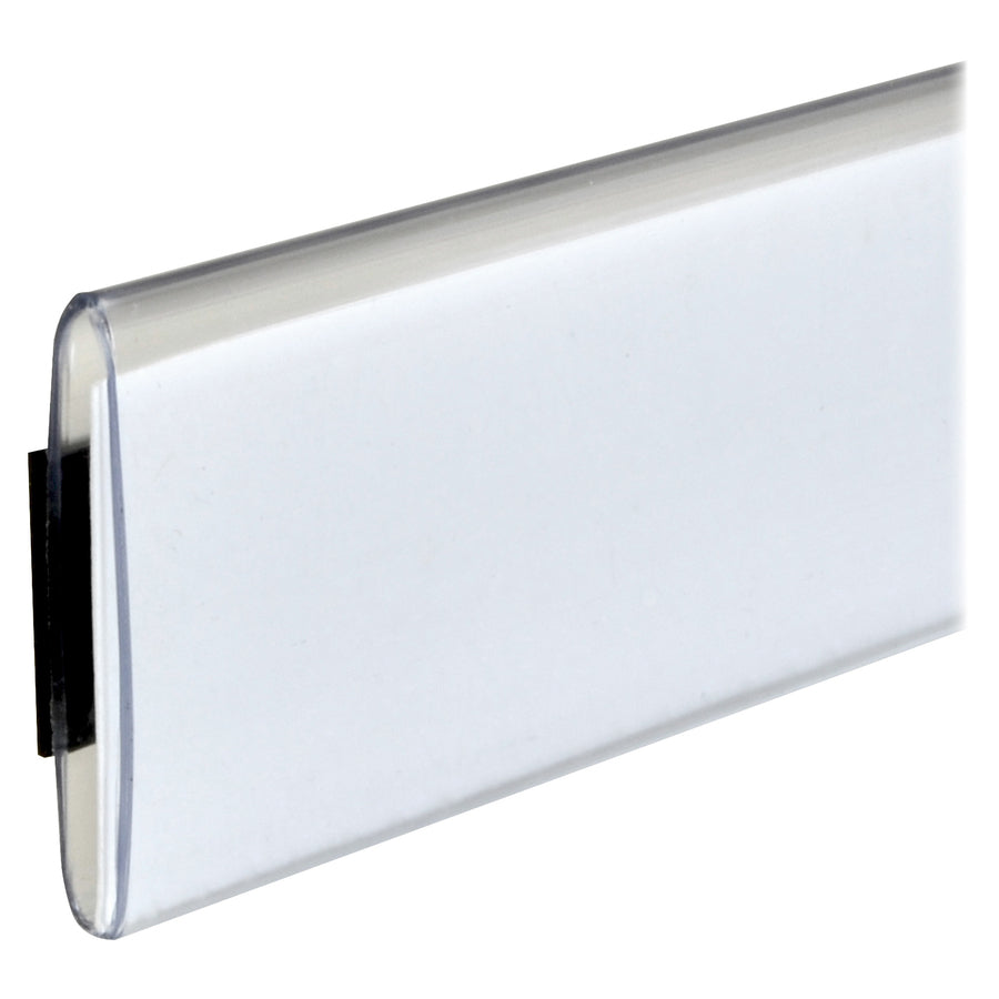 Image of C-Line 87227 Magnetic Shelf/Bin Label Holders, 1" W x 6" Length, Plastic, Clear, 10 / Pack
