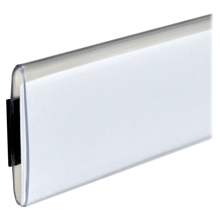 Image of C-Line 87227 Magnetic Shelf/Bin Label Holders, 1" W x 6" Length, Plastic, Clear, 10 / Pack