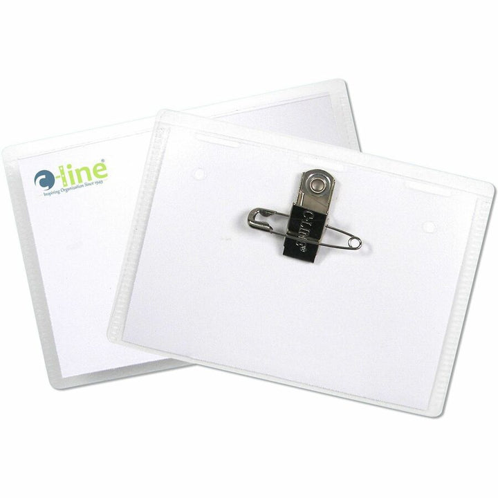 Image of C-Line® Name Badge Kits, Top Load, 4 X 3, Clear, Combo Clip/pin, 50/box