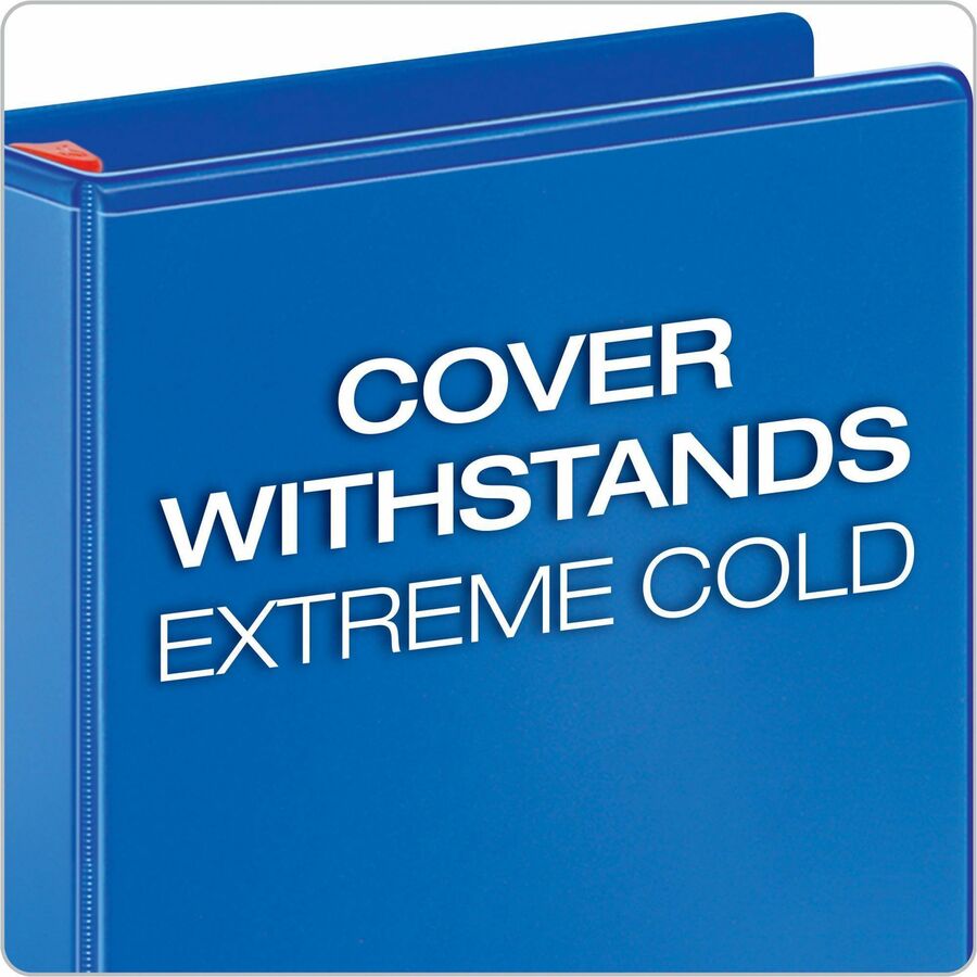 Image of Cardinal® Clearvue Binder, D-Ring,1" Capacity, 11"x8-1/2", Blue