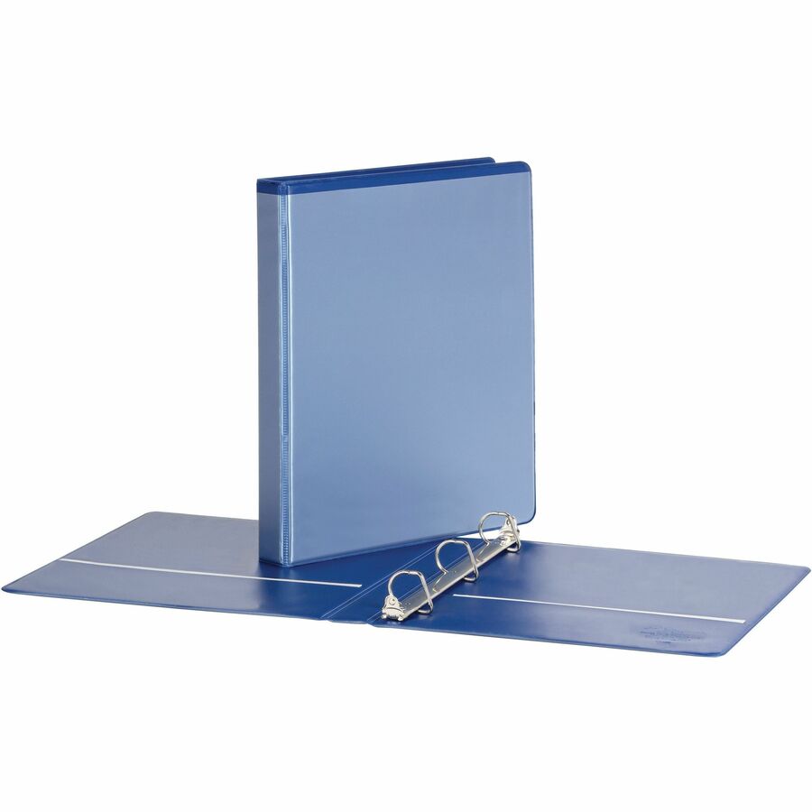 Image of Cardinal® Clearvue Binder, D-Ring,1" Capacity, 11"x8-1/2", Blue