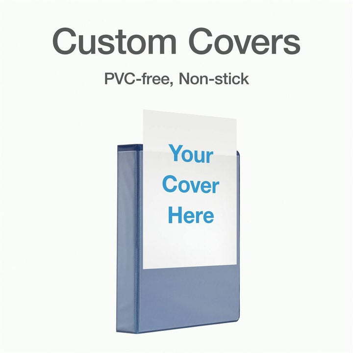 Image of Cardinal® Clearvue Binder, D-Ring,1-1/2" Capacity, 11"x8-1/2", Blue