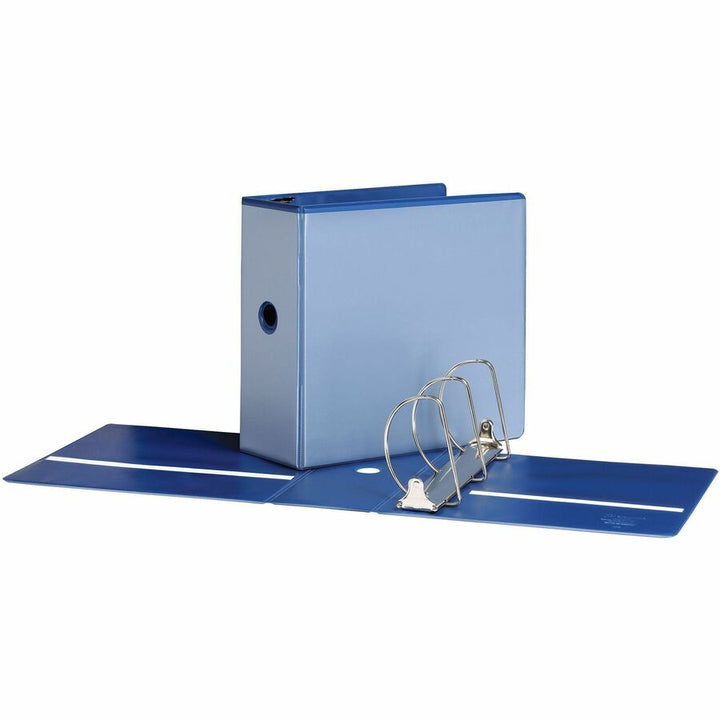 Image of Cardinal® Clearvue Binder, D-Ring, 5" Capacity, 11"x8-1/2", Blue