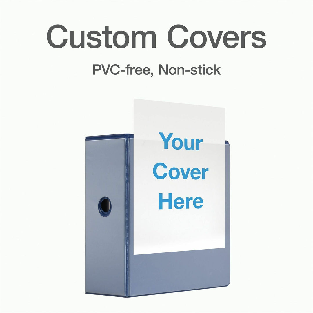 Image of Cardinal® Clearvue Binder, D-Ring, 5" Capacity, 11"x8-1/2", Blue