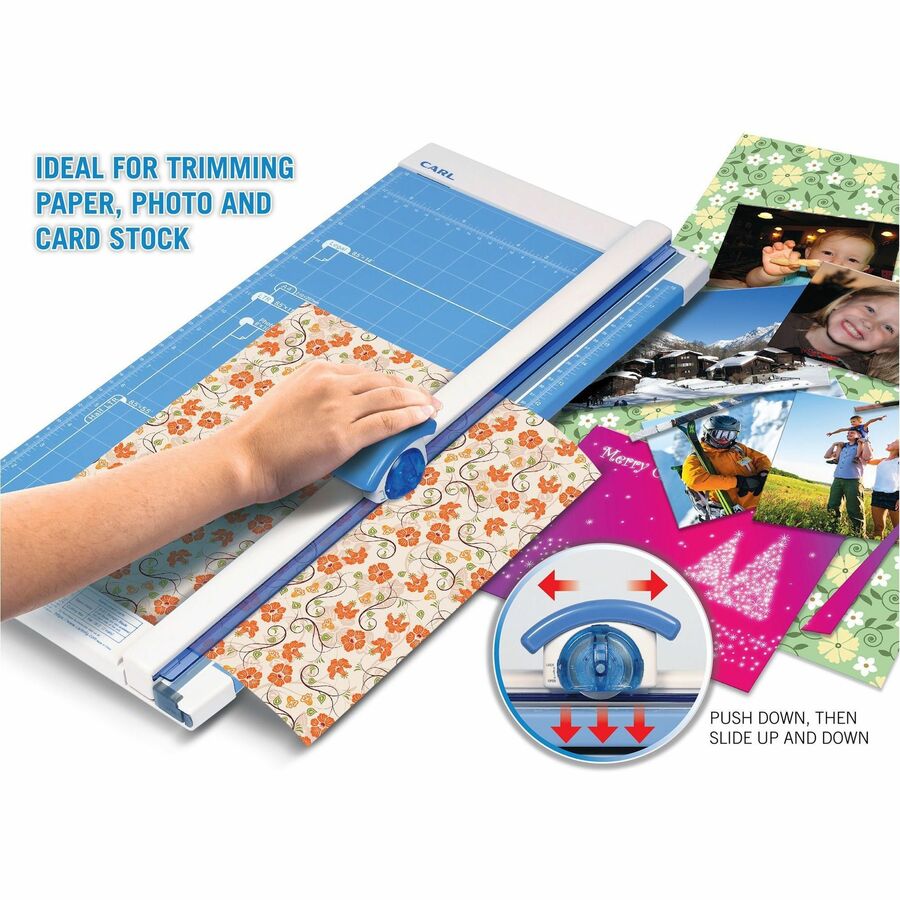 Image of Carl Mfg Rotary Trimmer,18", 10 Sht Cap., 10-1/4"x18"x3/4", GY