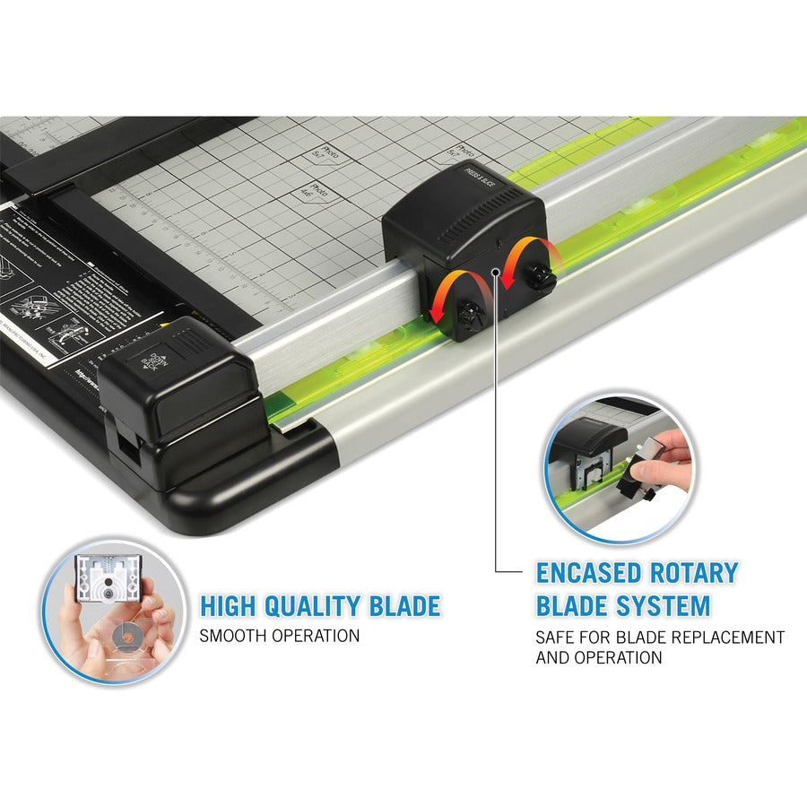 Image of Carl Mfg Hvy-Duty Paper Trimmer, 15", 36 Sht Cap.,14"x15-1/4"x3/4",GY
