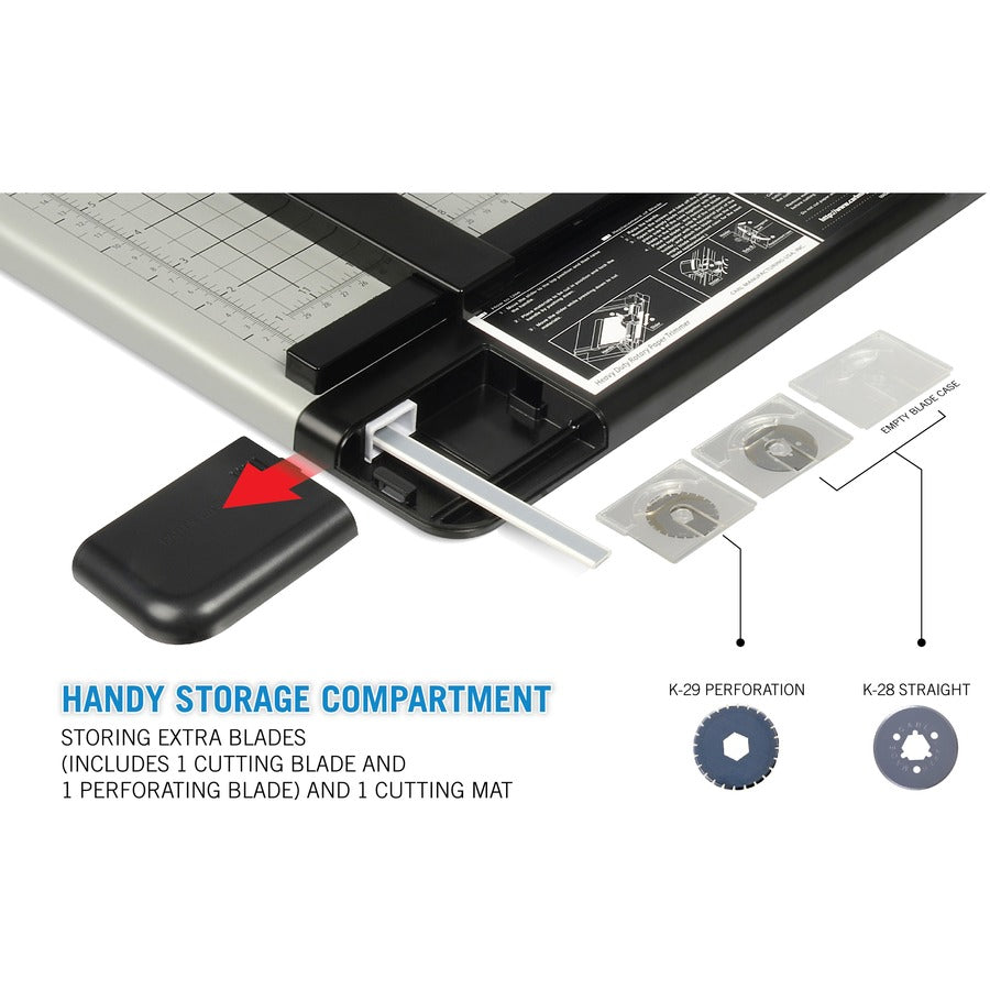 Image of Carl Mfg Hvy-Duty Paper Trimmer, 15", 36 Sht Cap.,14"x15-1/4"x3/4",GY