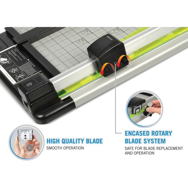 Image of Carl Mfg Hvy-Duty Paper Trimmer, 18", 36 Sht Cap.,14"x18-1/4"x3/4",GY