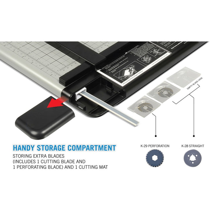 Image of Carl Mfg Hvy-Duty Paper Trimmer, 18", 36 Sht Cap.,14"x18-1/4"x3/4",GY