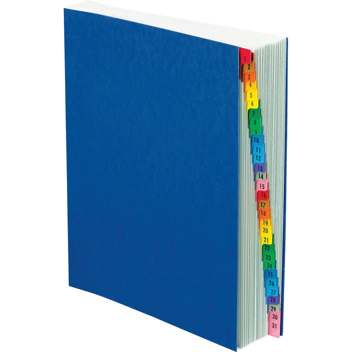 Image of Pendaflex® Expanding Desk File, 31 Dividers, Date Index, Letter Size, Blue Cover