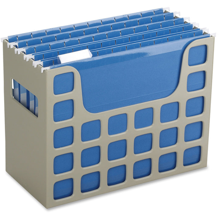 Image of Pendaflex® Desktop File, w/Hanging Folders, 12-1/4"x 6"x 9-1/2", Putty