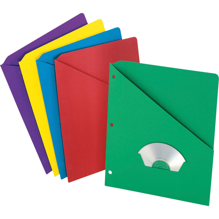 Image of Pendaflex® Slash Pocket Divider, 3HP, 8-1/2"x11", 25/PK, Assorted