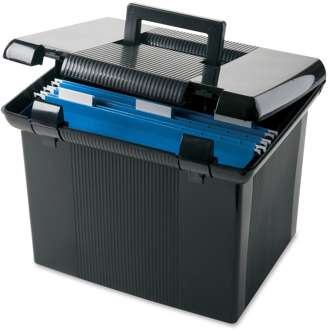 Image of Pendaflex® Portable File Boxes, Letter Files, 13.88" X 14" X 11.13", Black
