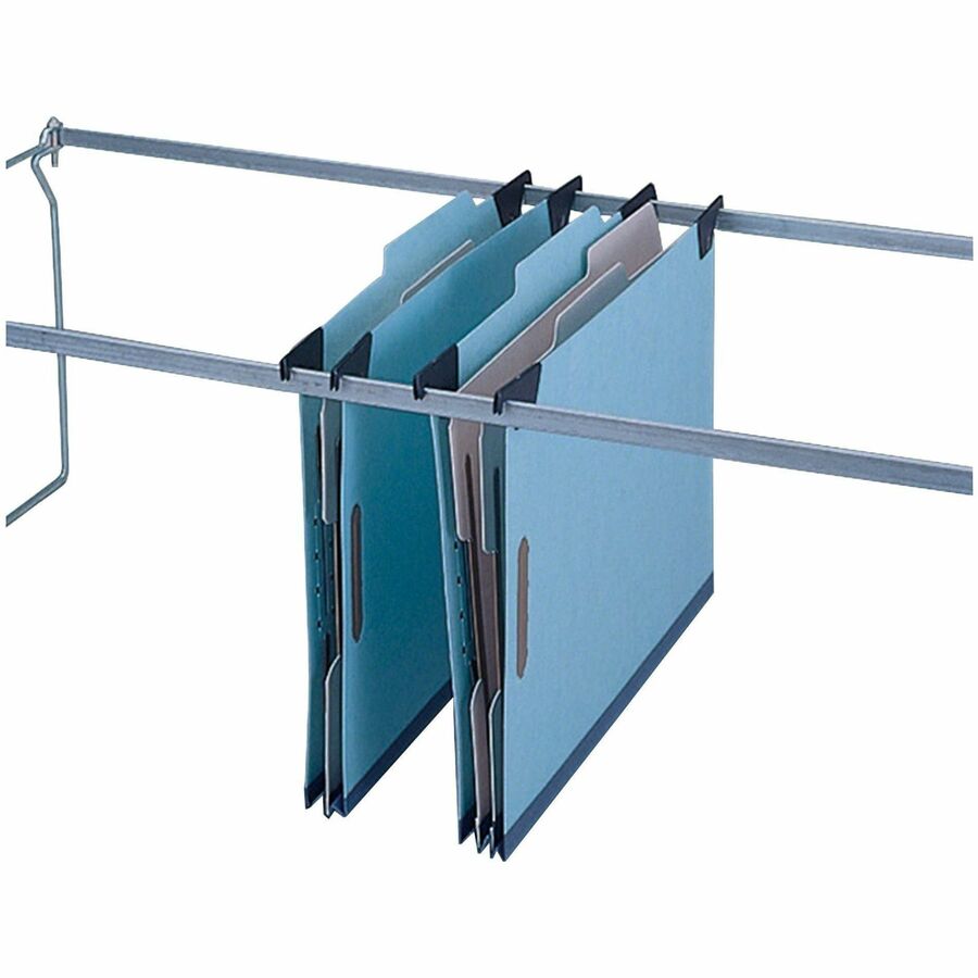 Image of Pendaflex® Hanging Classification Folders with Dividers, Letter Size, 2 Dividers, 2/5-Cut Exterior Tabs, Blue