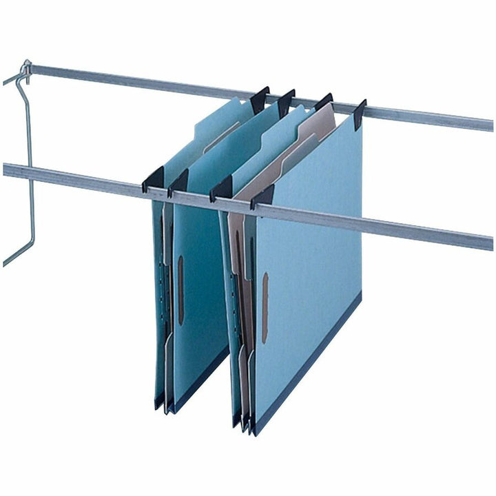 Image of Pendaflex® Hanging Classification Folders with Dividers, Letter Size, 2 Dividers, 2/5-Cut Exterior Tabs, Blue