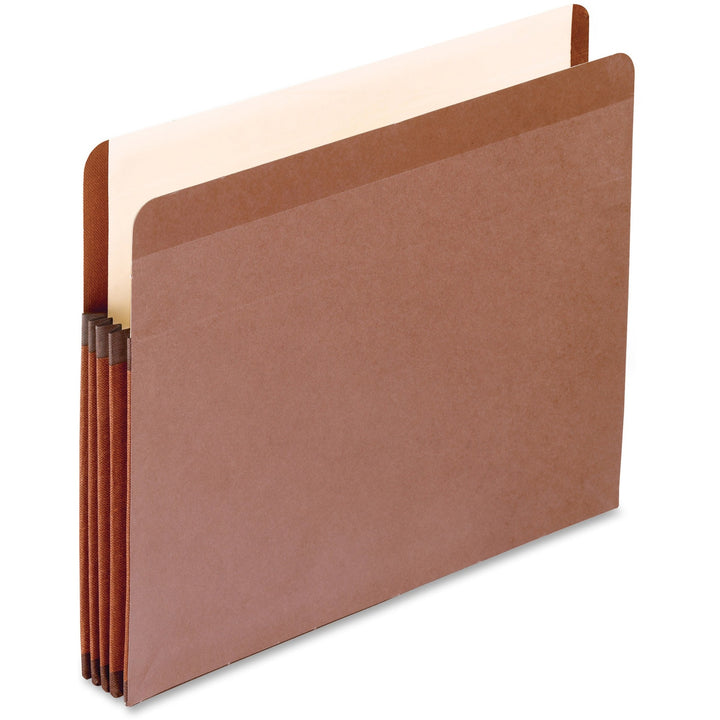 Image of Pendaflex® Premium Reinforced Expanding File Pockets, 3.5" Expansion, Letter Size, Red Fiber, 10/box