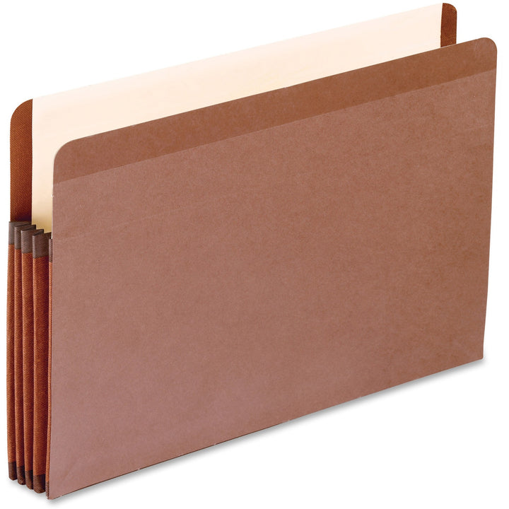 Image of Pendaflex® Premium Reinforced Expanding File Pockets, 3.5" Expansion, Legal Size, Red Fiber, 10/box