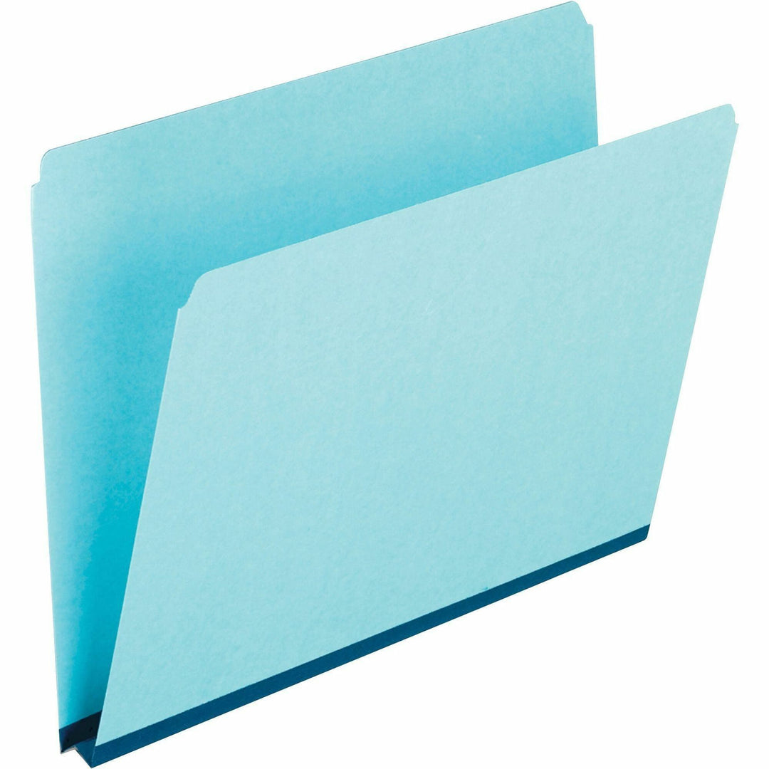 Image of Pendaflex® Pressboard Expanding File Folders, Straight Tabs, Letter Size, 1" Expansion, Blue, 25/Box