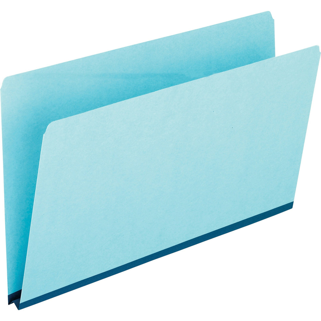Image of Pendaflex® Pressboard Expanding File Folders, Straight Tabs, Legal Size, 1" Expansion, Blue, 25/Box