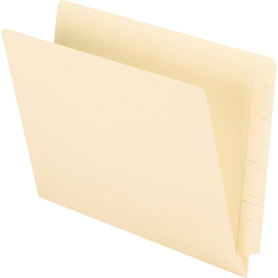 Image of Pendaflex® Manila End Tab Folders, 9.5" High Front, Straight 2-Ply Tabs, Letter Size, Manila, 100/Box