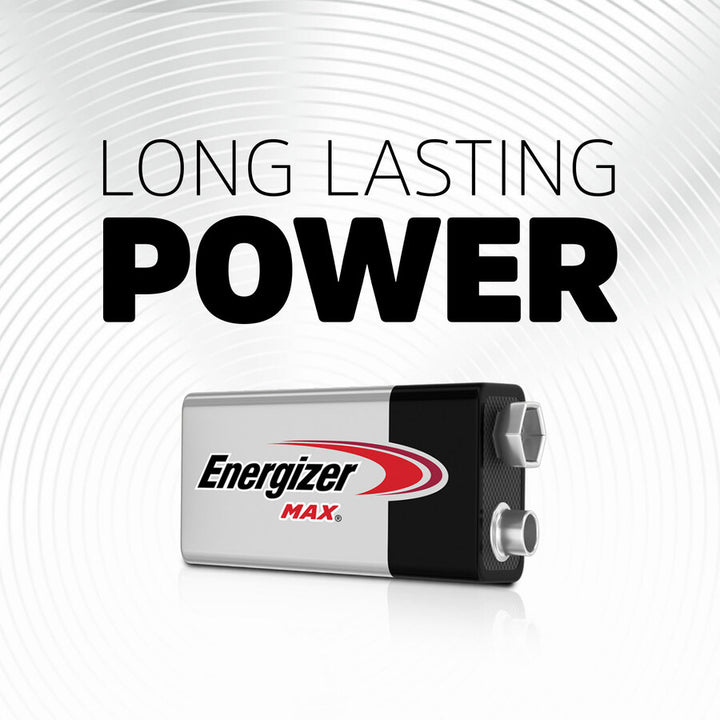 Image of Eveready® Energizer Alkaline Battery, 9 Volt, 2/PK