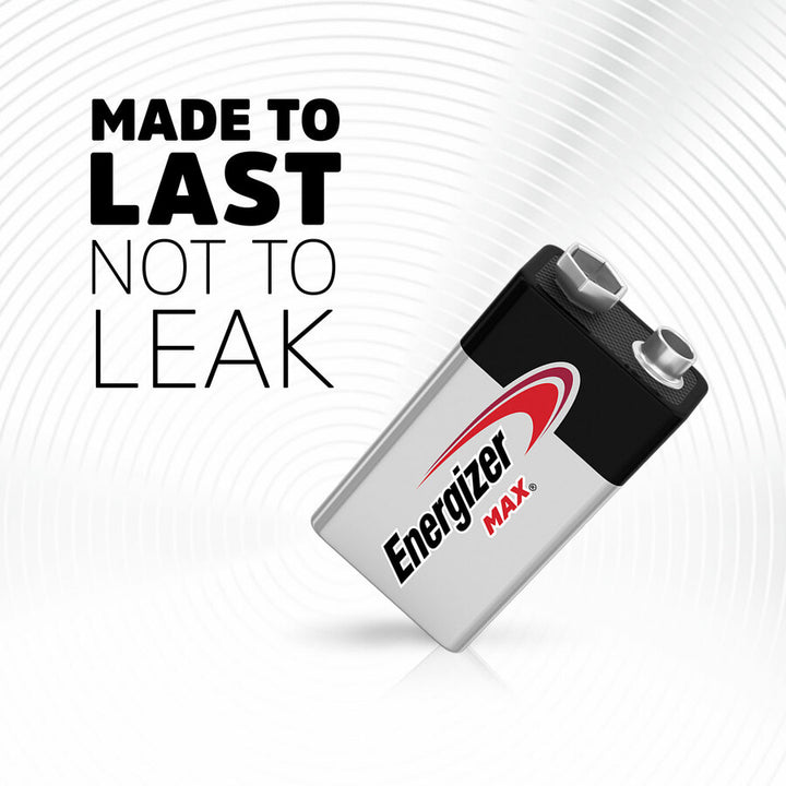 Image of Eveready® Energizer Alkaline Battery, 9 Volt, 2/PK