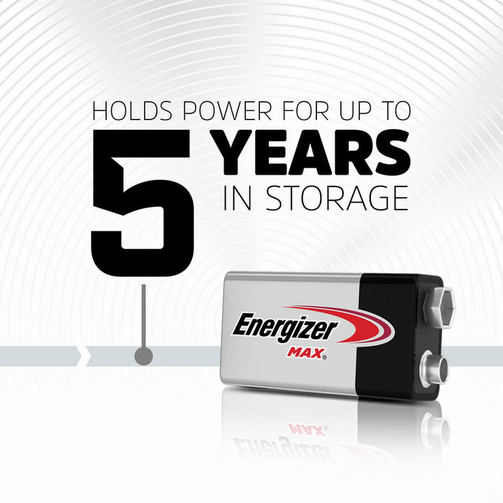 Image of Eveready® Energizer Alkaline Battery, 9 Volt, 2/PK
