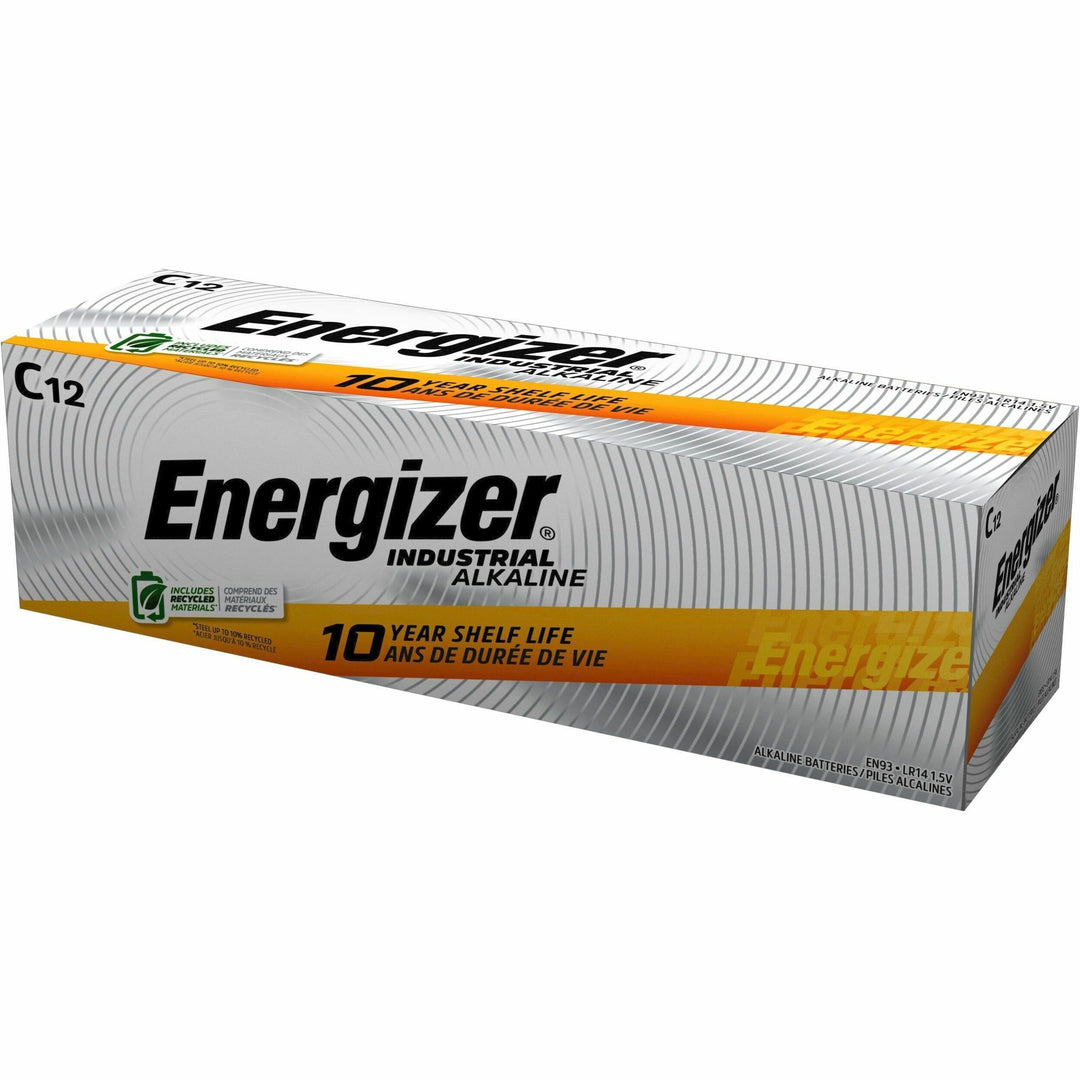Image of Energizer® Industrial Alkaline C Batteries, 1.5 V, 12/box