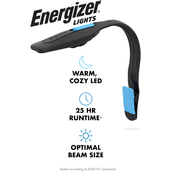 Image of Eveready® Reading Light, w/ Spring Clip, LED, Flexible, Black