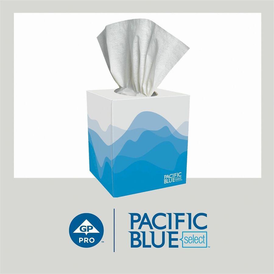 Image of Georgia-Pacific® Facial Tissue, 2 Ply, Cube Box,100/Box,WE