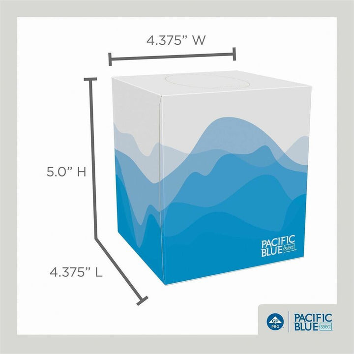Image of Georgia-Pacific® Facial Tissue, 2 Ply, Cube Box,100/Box,WE