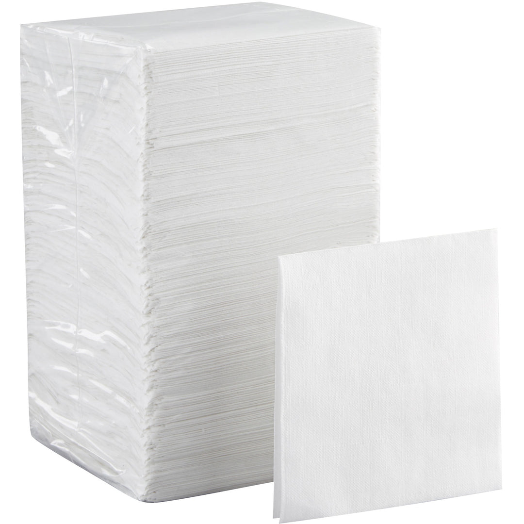Image of Dixie BevNap 96019 1/4-Fold Beverage Napkin, 1 Ply, 9.50" W x 9.50" Length, White, 500 / Pack