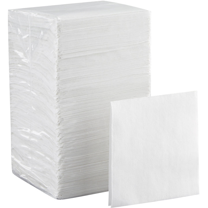 Image of Dixie BevNap 96019 1/4-Fold Beverage Napkin, 1 Ply, 9.50" W x 9.50" Length, White, 500 / Pack