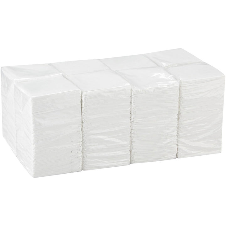 Image of Dixie BevNap 96019 1/4-Fold Beverage Napkin, 1 Ply, 9.50" W x 9.50" Length, White, 500 / Pack