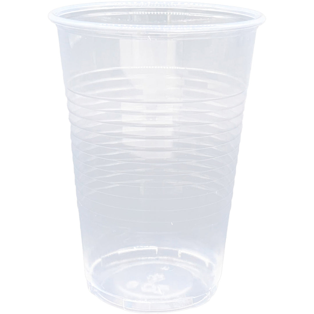 Image of Genuine Joe 10434 9 oz Transparent Beverage Cups, 9 fl oz, Clear, Plastic, Cold Drink, 200/Pack, 12 / Carton