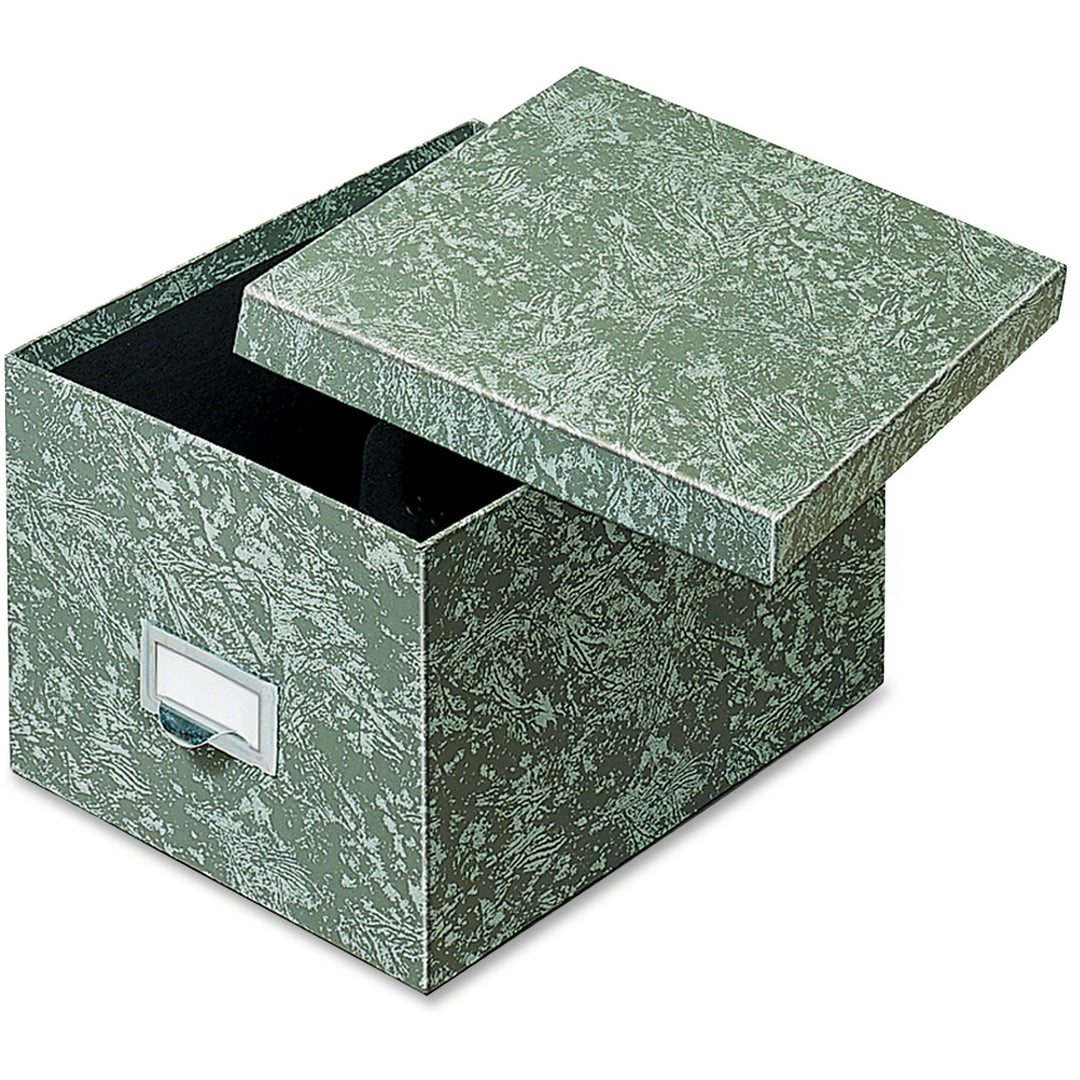 Image of Globe-Weis® Card File, w/Lid, 1000 Card Capacity, 6"x9", Agate Green