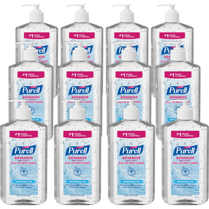 Image of GOJO® Hand Sanitizer, Pump Bottle, 20 oz, 12/CT, Clear