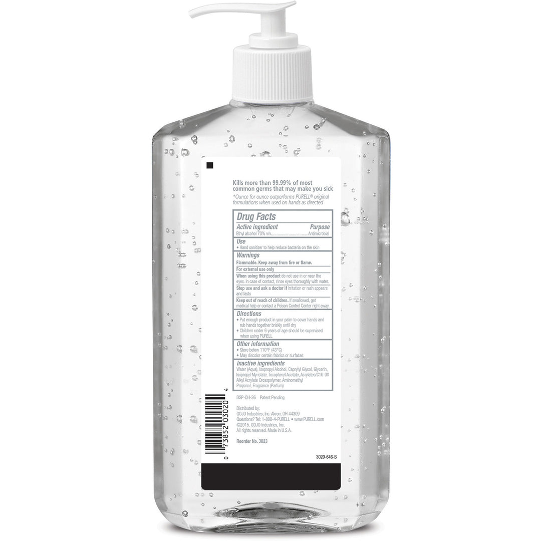 Image of GOJO® Hand Sanitizer, Pump Bottle, 20 oz, 12/CT, Clear