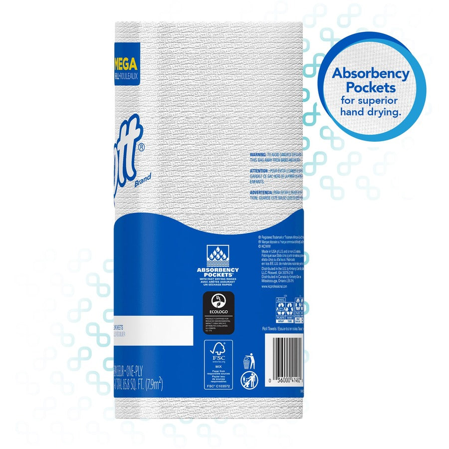 Image of Kimberly-Clark Professional Towel Rolls, Perforated, 11"x8-7/8", 128 Sht/RL, 20RL/CT, WE