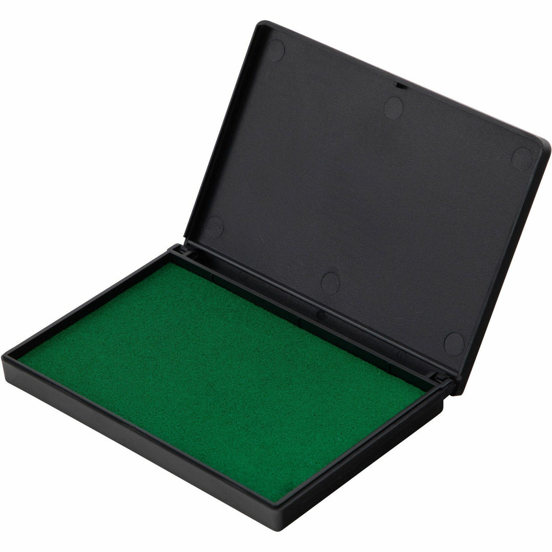 Image of Charles Leonard® Foam Ink Pad, 2-3/4" x 4-1/4", Nontoxic, Reinkable, Green