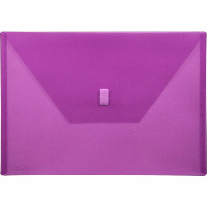 Image of Lion Envelope, Poly, Side-loading, Hook/Loop, 13"x9-3/8", Purple