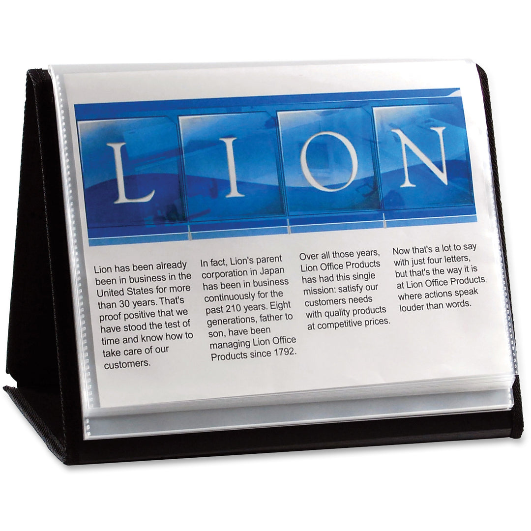 Image of Lion Display Book, Horizontal Easel, 11"x8-1/2", Black