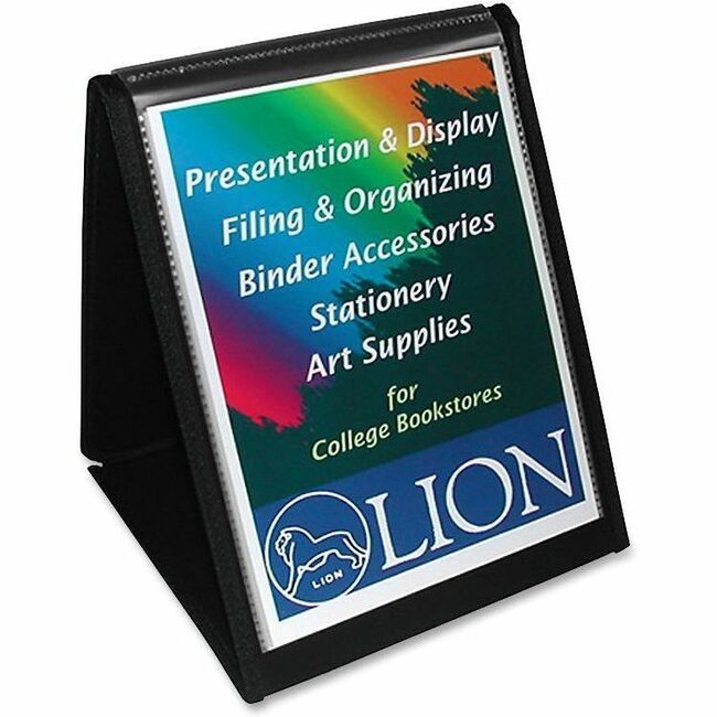 Image of Lion Display Book, Vertical Easel, 8-1/2"x11", Black